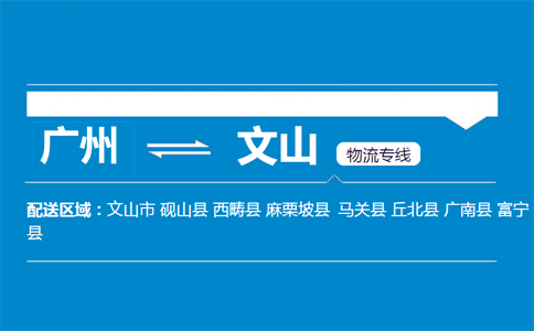 广州到文山物流专线